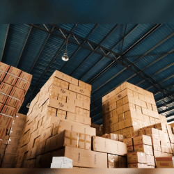 Stacked boxes ready to ship