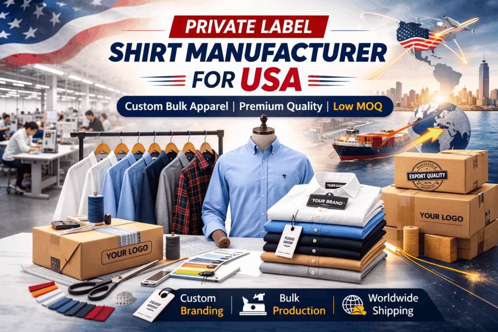 Private Label Shirt Manufacturer For USA