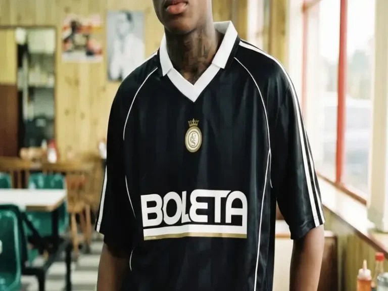 boleta black jersey soccer carac